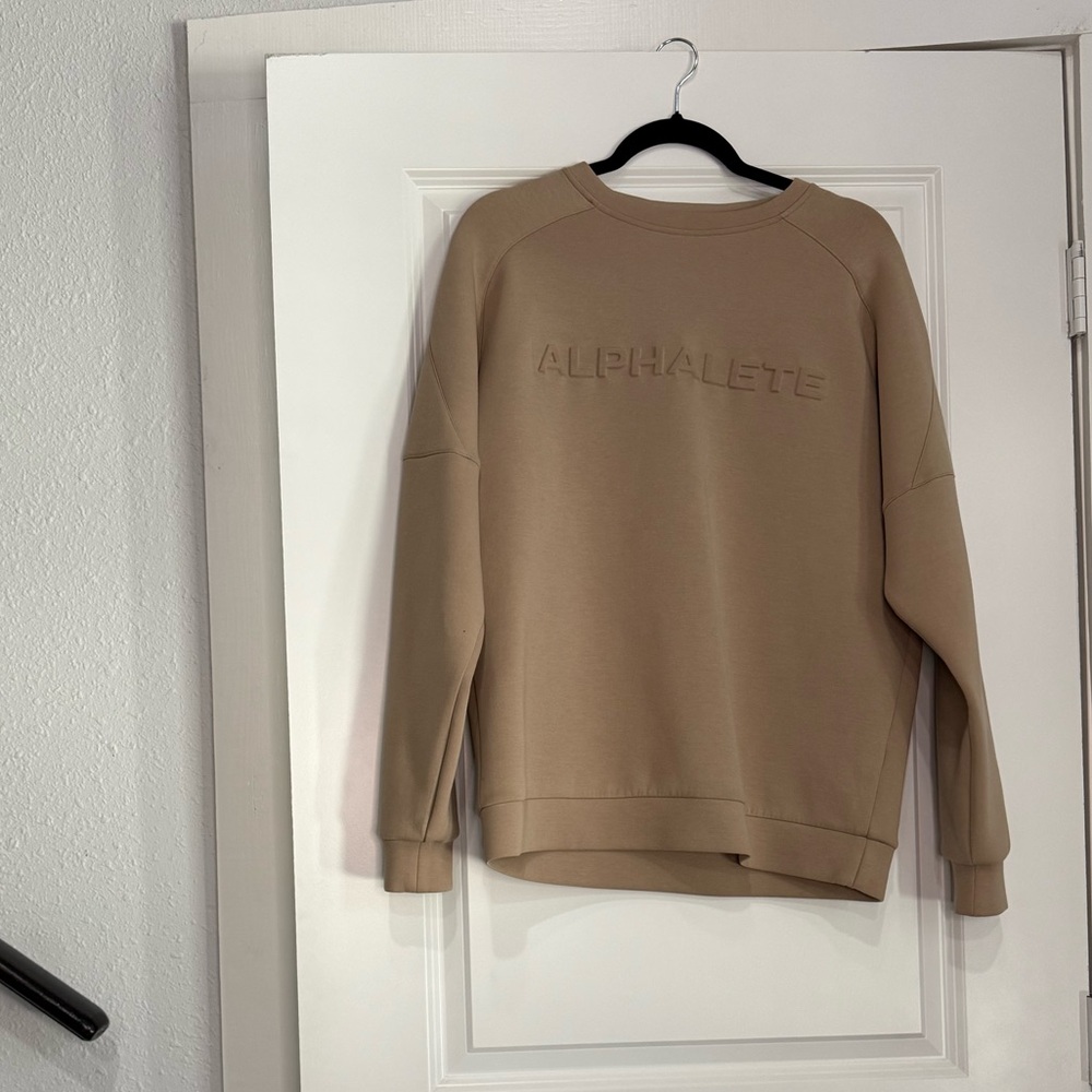 Alphalete Beige Crewneck Sweatshirt